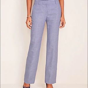 NWT! ANN TAYLOR The Straight Pant in Linen Twill